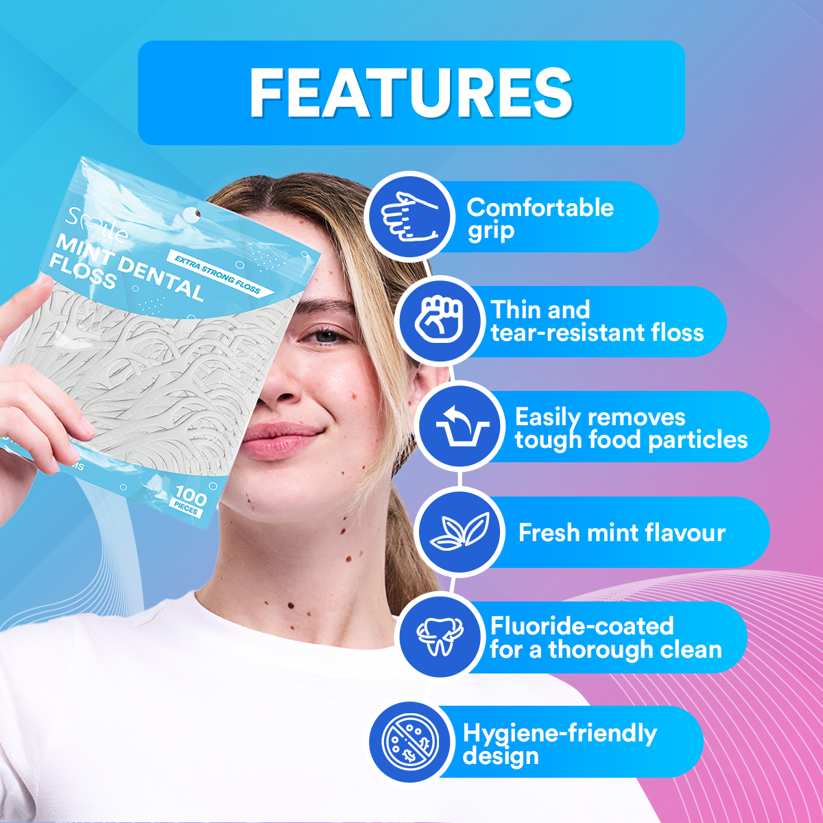 Mint Dental Floss (Pack of 100) DP5