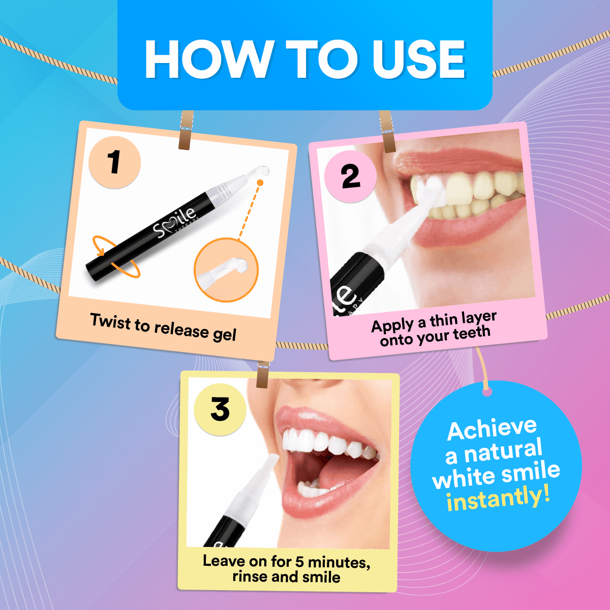 Instant Teeth Whitening Pen